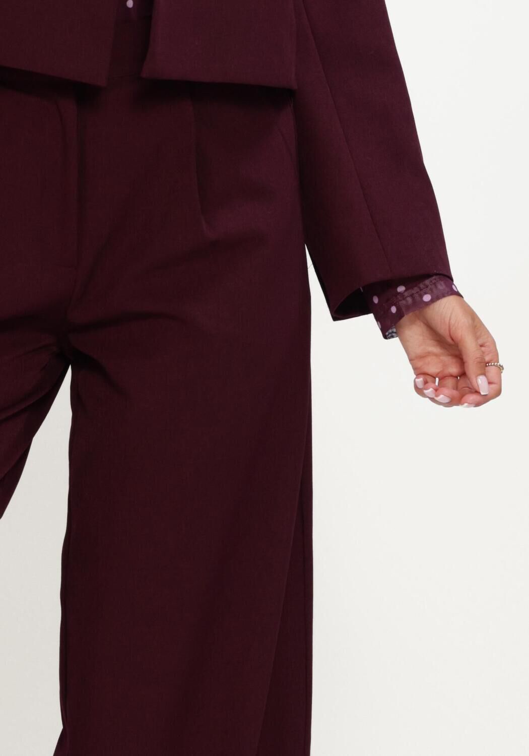 Bordeaux YDENCE Wijde broek PANTS BLYTHE - large