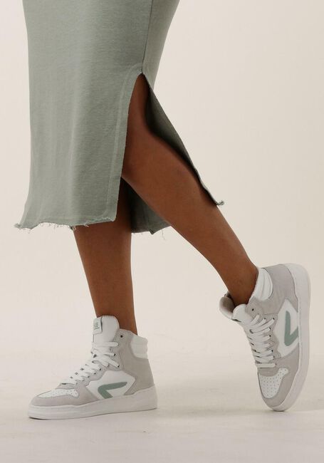 Witte HUB Hoge sneaker COURT-Z HIGH - large