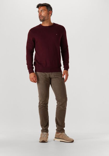 Bordeaux TOMMY HILFIGER Trui PIMA ORG CTN CASHMERE CREW NECK - large