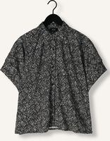 Zwarte ALIX THE LABEL Blouses LADIES WOVEN CRINKLE TEXT OVERSIZED BLOUSE Zwarte ALIX THE LABEL Blouses LADIES WOVEN CRINKLE TEXT OVERSIZED BLOUSE - medium