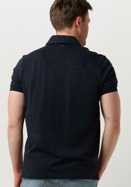 Blauwe PME LEGEND Polo SHORT SLEEVE POLO JACQUARD JERSEY - large