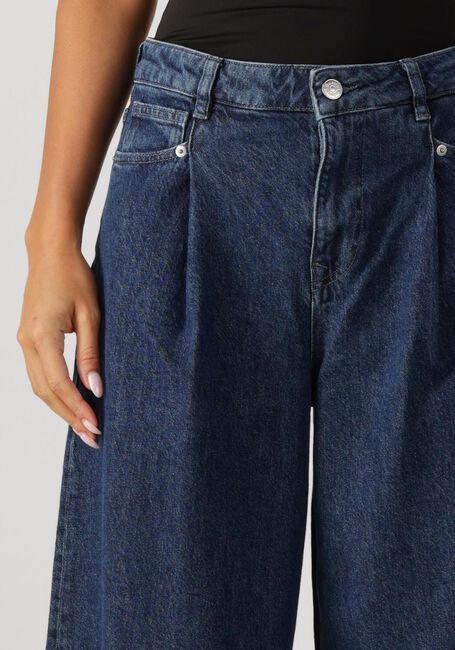 Donkerblauwe SELECTED WOMEN Wide jeans SLFEXTRA WIDE SELMA-NOA HW JEANS - large