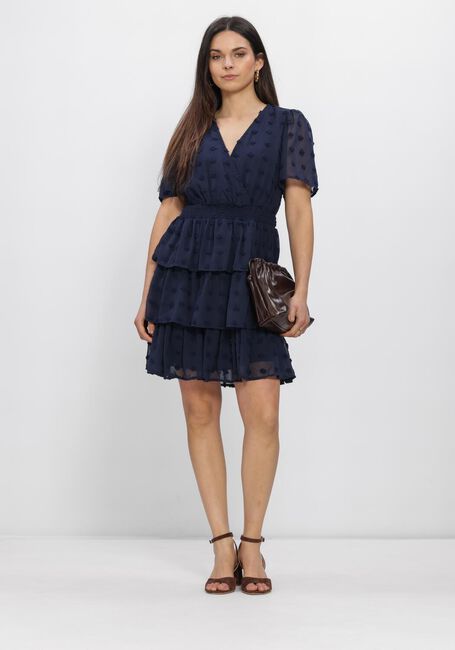 Blauwe Y.A.S. Jurken YASDOTTIE SS DRESS - large