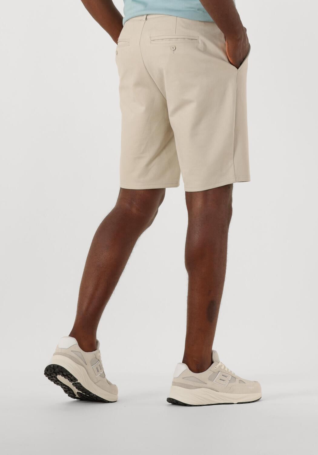 PURE PATH Heren Broeken Slim Fit Smart Shorts Beige