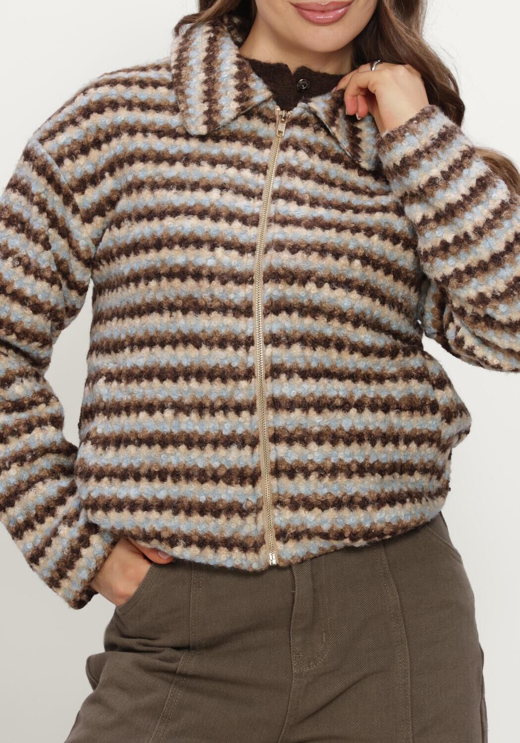 Multi YDENCE Trui JACKET EVELINA - large