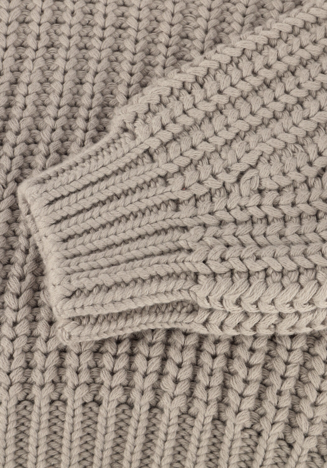 Grijze QUINCY MAE Trui CHUNCKY KNIT SWEATER - large