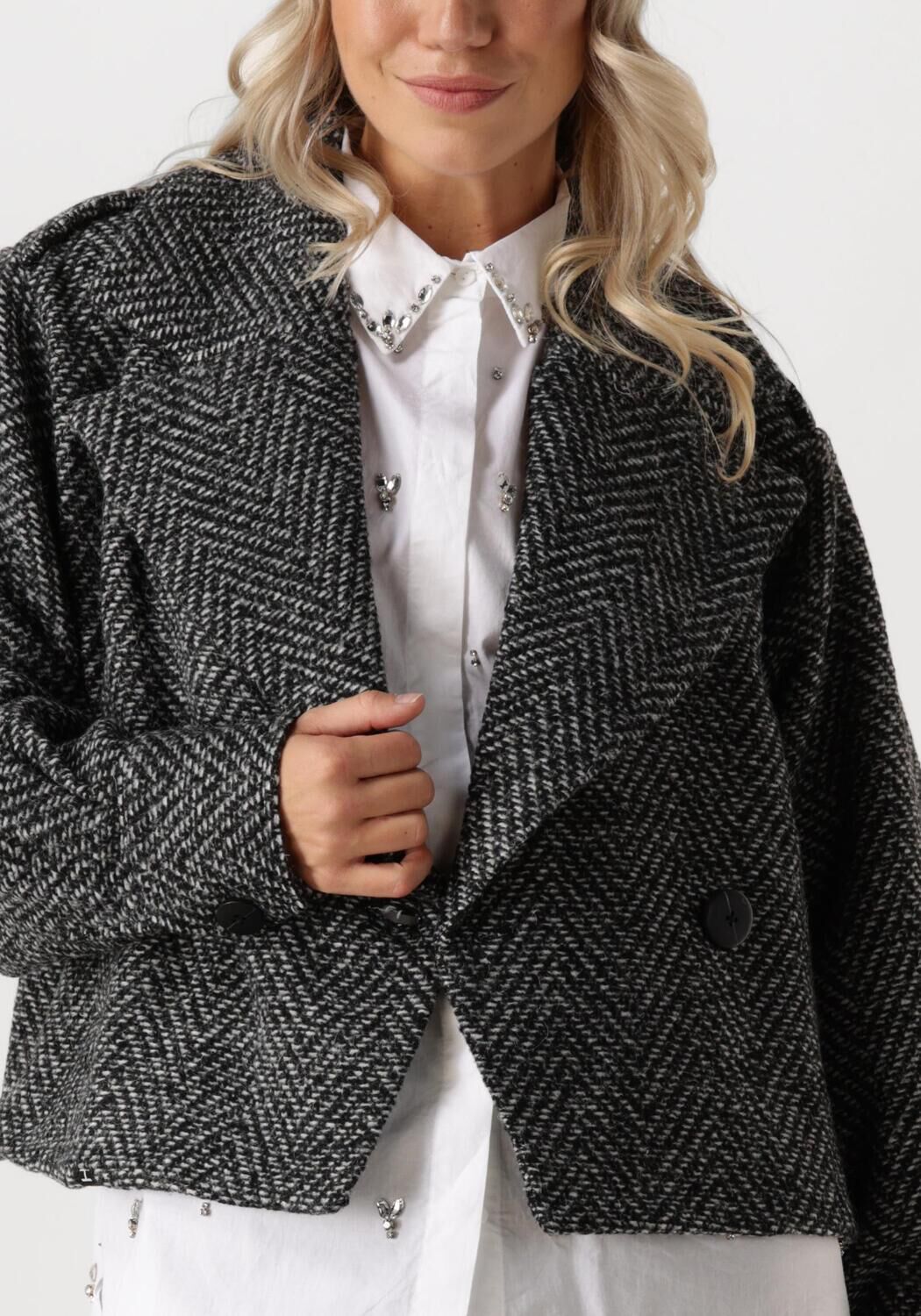 COPENHAGEN MUSE Dames Jassen Cmelizzabeth-coat Zwart