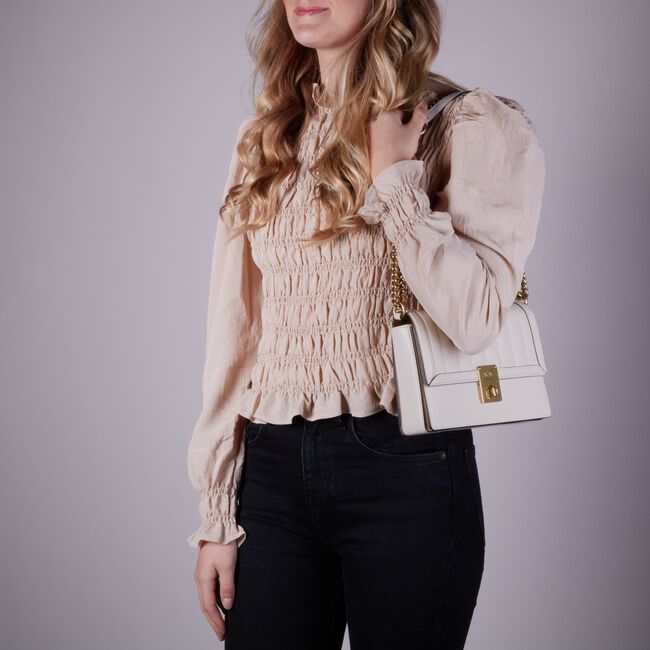 Witte COACH Schoudertas HUTTON SHOULDERBAG Witte COACH Schoudertas HUTTON SHOULDERBAG - large