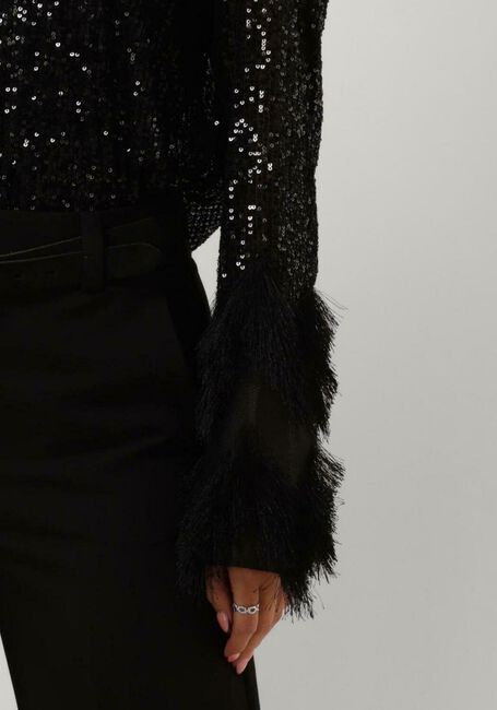 Zwarte Y.A.S. Blouses YASFLOW SEQUIN LS TOP - large