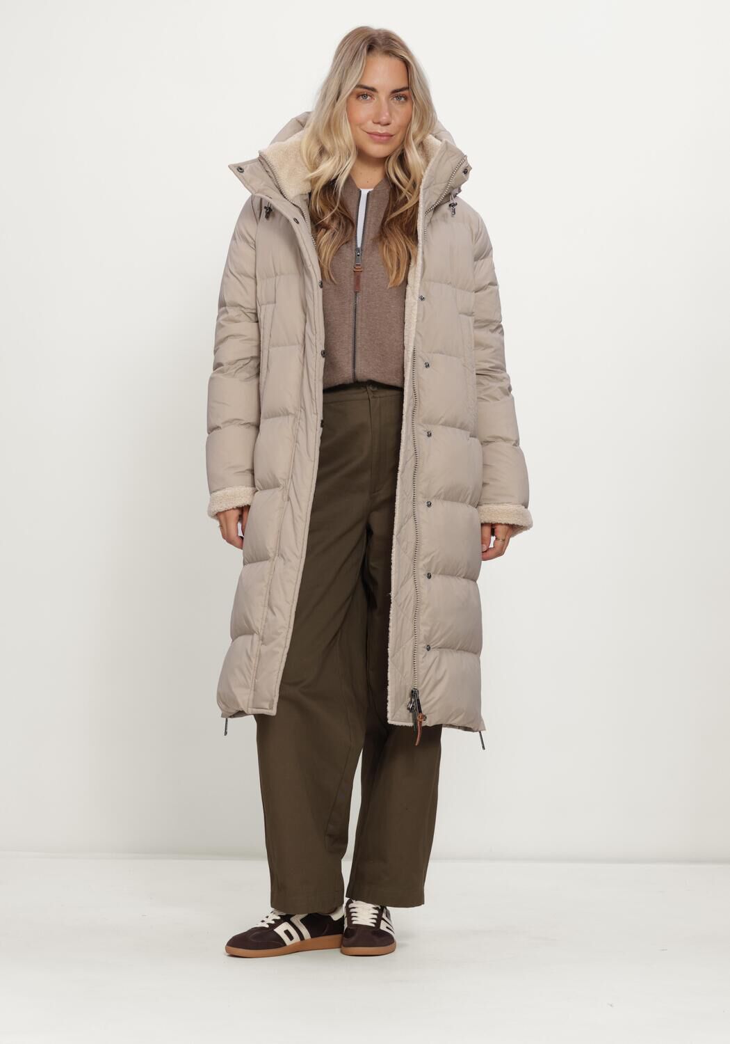 Beige MOSCOW Gewatteerde jas 07-08-XENIA-1 - large