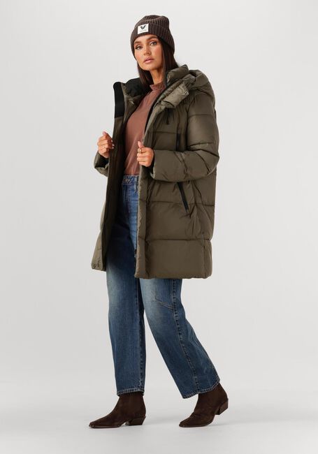 Groene WITHBLACK Gewatteerde jas WBLABBY 3/4 PUFFER JACKET - large