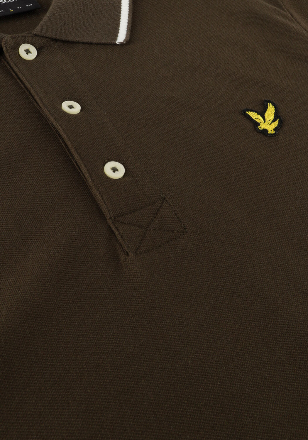 Groene LYLE & SCOTT Polo TIPPED POLO SHIRT - large