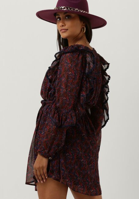 Bordeaux LOUIZON Mini jurk DORY ROBE - large