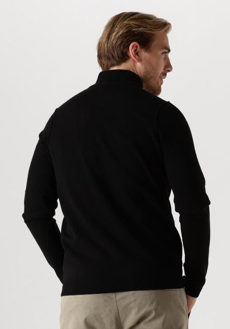 Zwarte BUTCHER OF BLUE Trui CLIFDEN HALFZIP - large