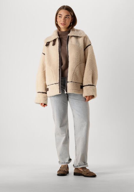 Gebroken wit EDITED Teddy jas ARIANA JACKET - large