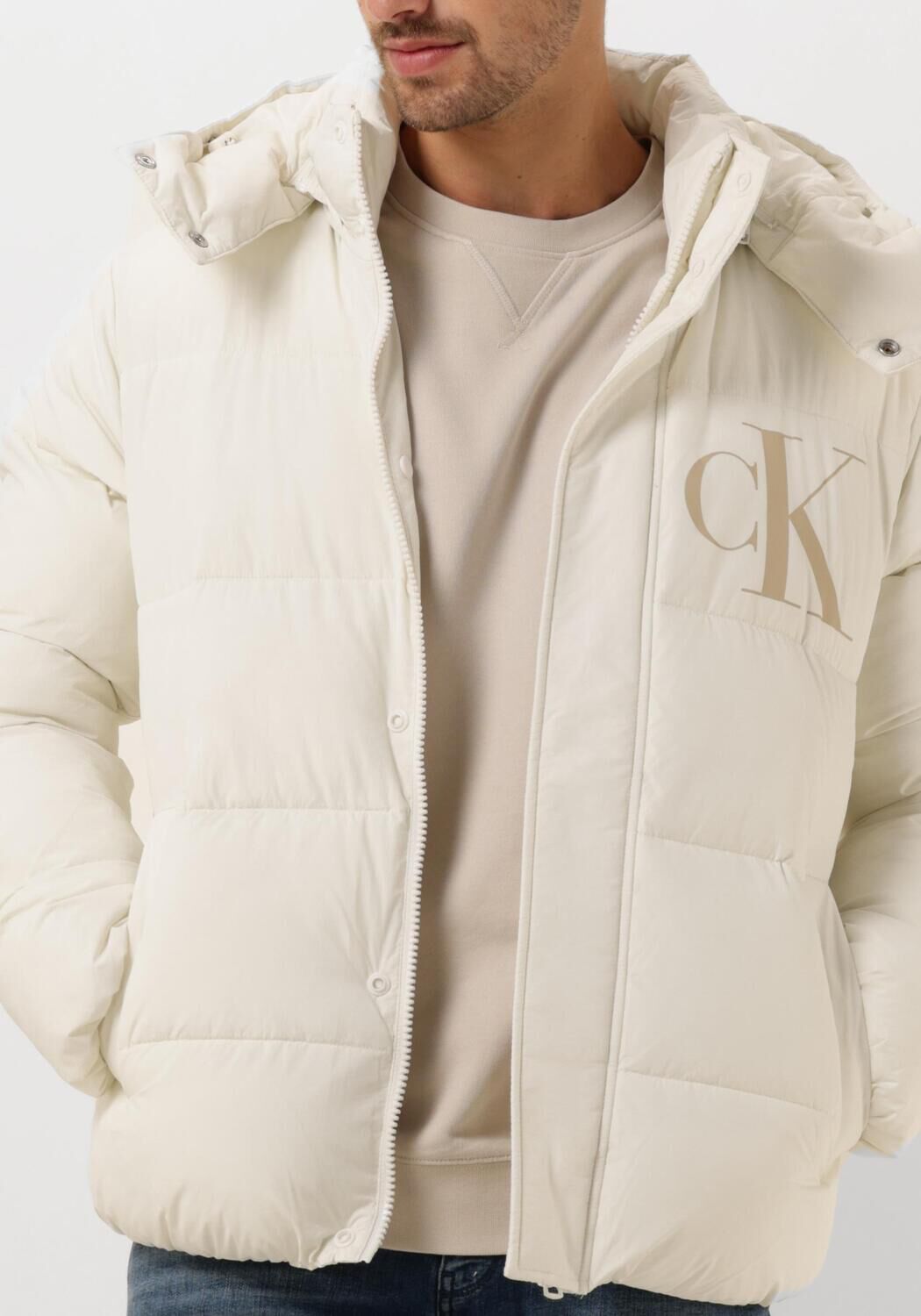 CALVIN KLEIN Heren Jassen Essentials Non Down Jacket Wit