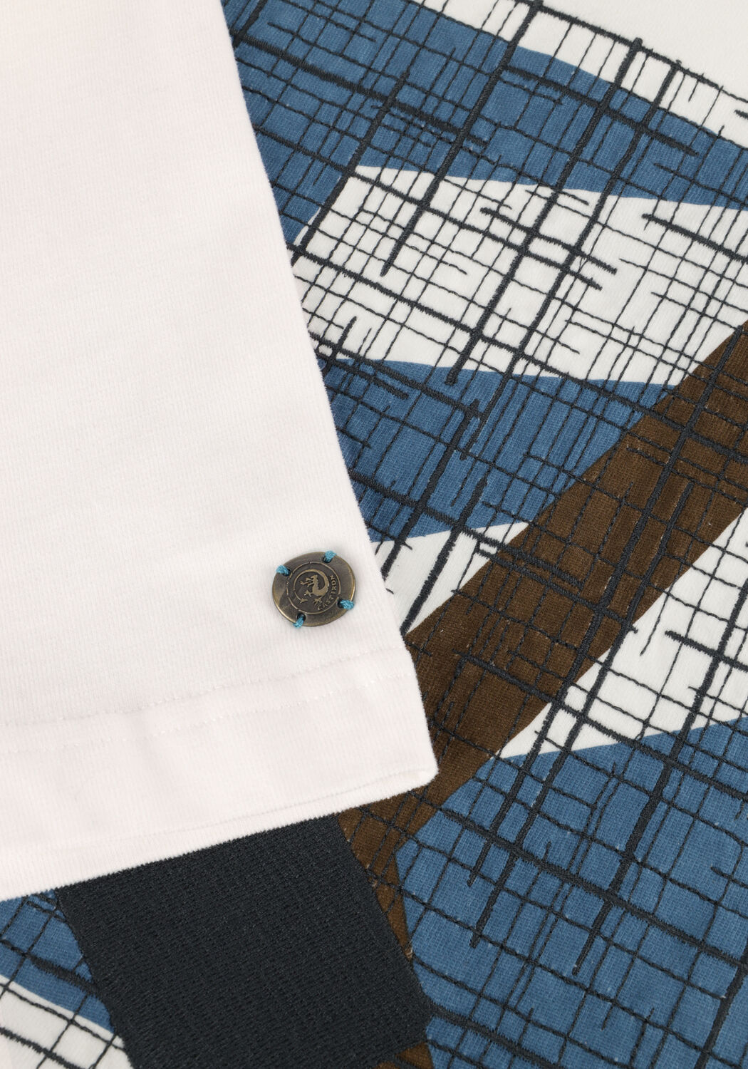 Witte CAST IRON T-shirt SHORT SLEEVE R-NECK REGULAR FIT JERSEY PEACHED - large