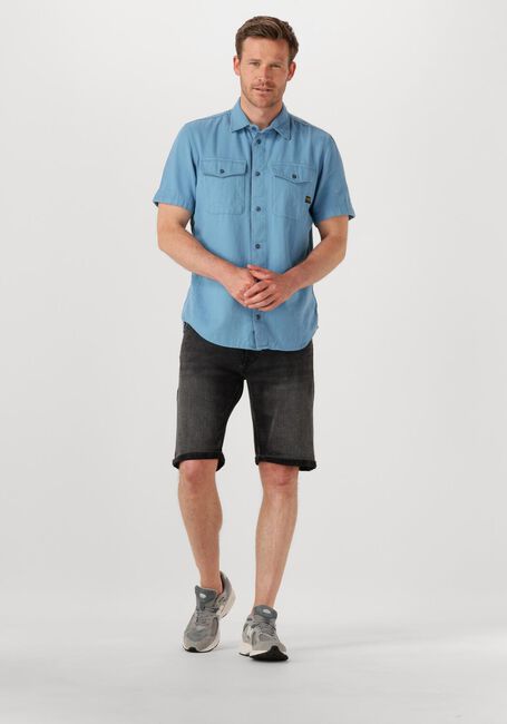 Blauwe G-STAR RAW Casual overhemd MARINE SLIM SHIRT S\S - large