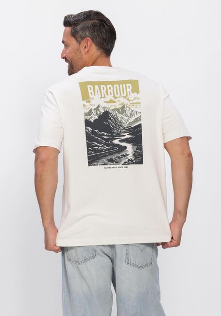 Witte BARBOUR T-shirt MORDEN RELAXED GRAPHIC T-SHIRT - large
