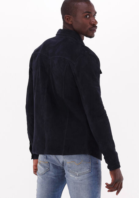 Donkerblauwe GOOSECRAFT Overshirt WYATT SHIRT - large