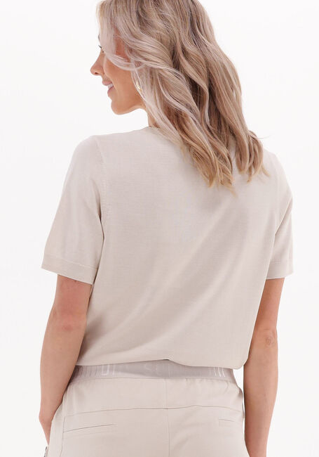 Witte SUMMUM T-shirt KNITTED T-SHIRT VISCOSE POLYAMIDE KNIT - large