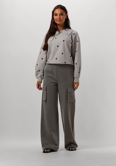 Grijze NUKUS Pantalon HAMBURG PANTS STRIPE - large