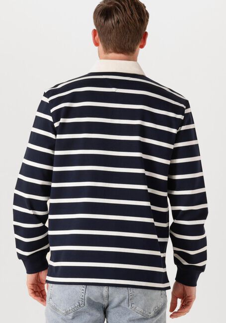 Donkerblauwe TOMMY HILFIGER Polo ESSENTIAL STRIPED RUGBY - large