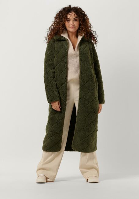 Groene ANOTHER LABEL Teddy jas DANAE COAT - large