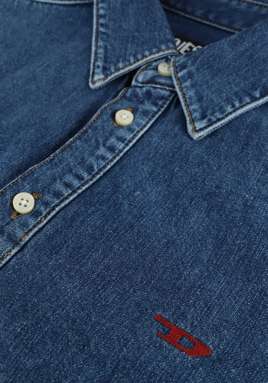 Donkerblauwe DIESEL Casual overhemd D-SIMPLY - large