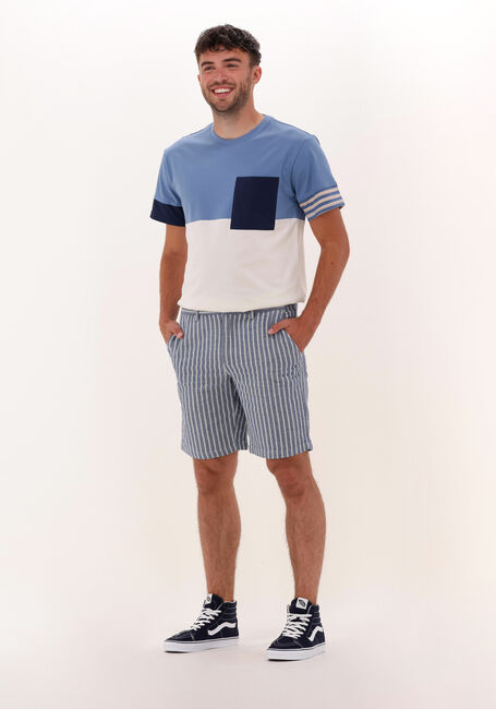 Blauwe ANERKJENDT Korte broek AKLT JOHN STRIPE SHORTS - large