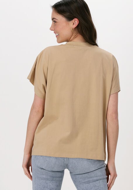 Zand CALVIN KLEIN T-shirt STACKED LOGO LOOSE TEE - large