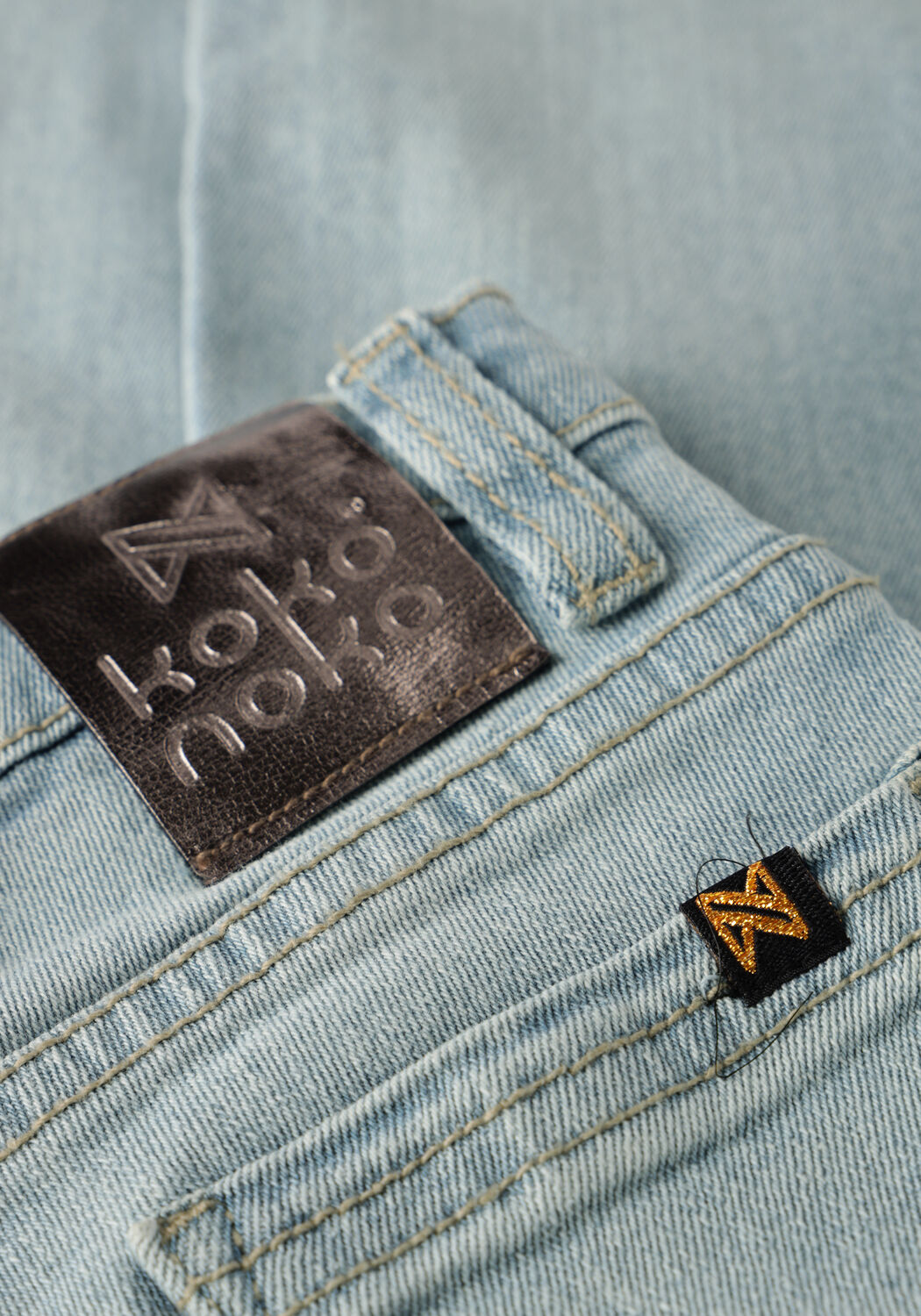 Lichtblauwe KOKO NOKO Wide jeans WN1919 - large