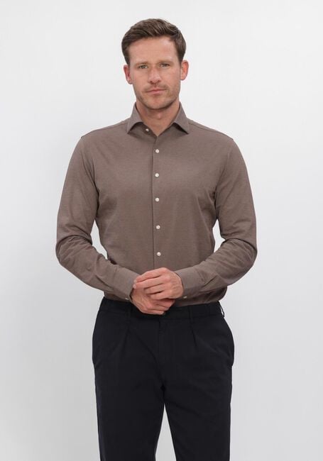 Bruine PROFUOMO Casual overhemd SHIRT ONE PIECE - large