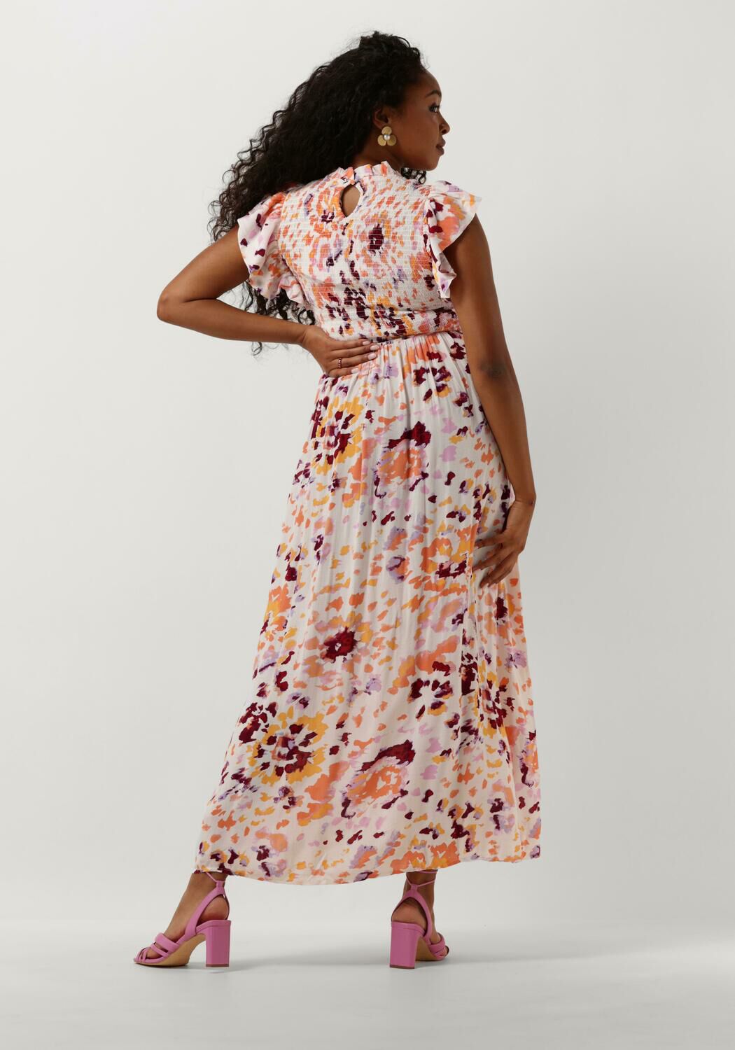 Y.A.S. Dames Jurken Yastiera Ss Long Dress Gebroken Wit