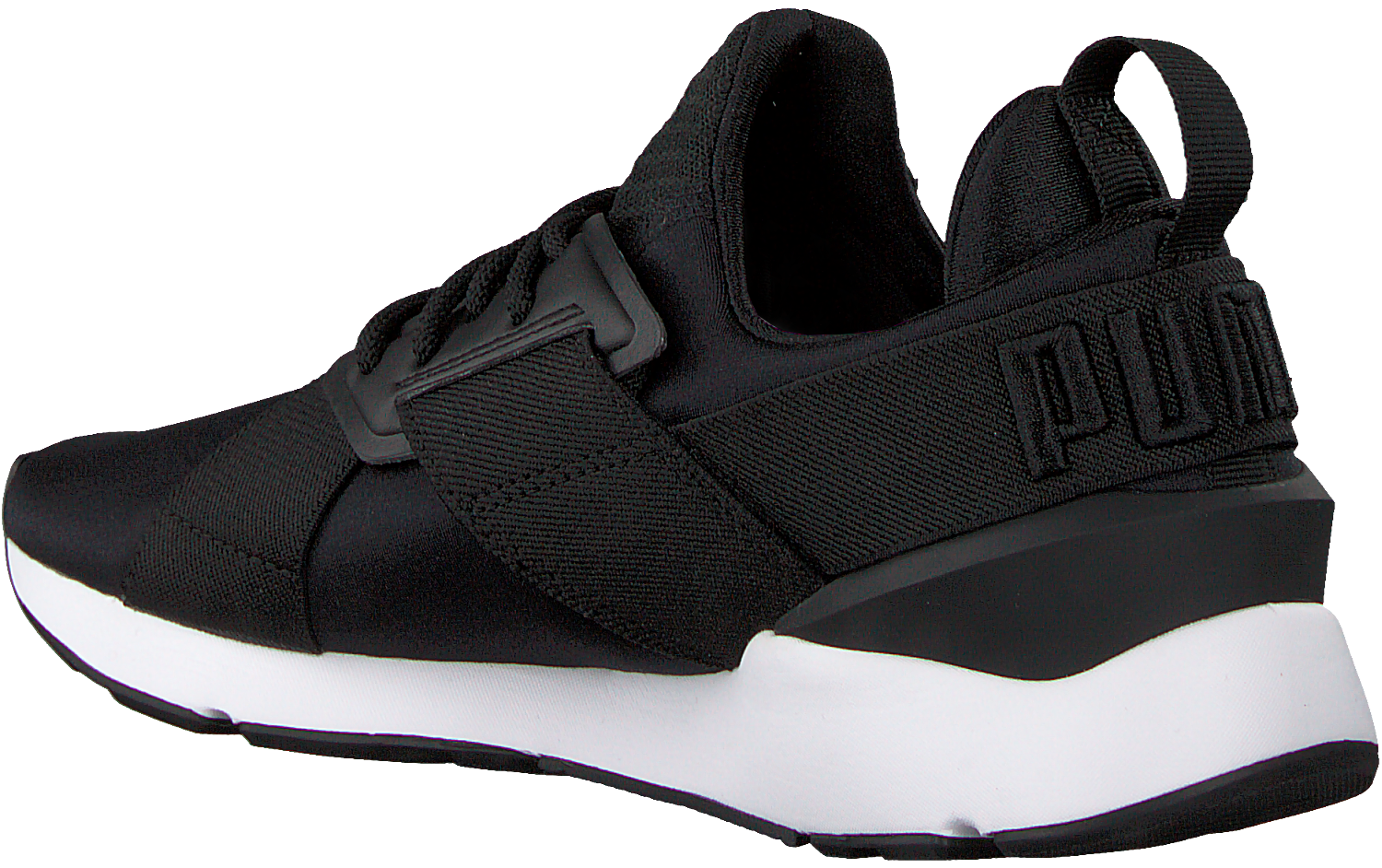 Zwarte PUMA Sneakers MUSE SATIN | Omoda Zwarte PUMA Sneakers MUSE SATIN | Omoda
