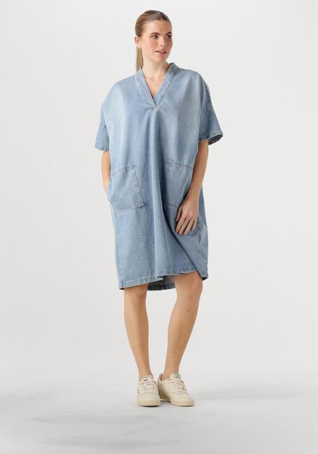 Lichtblauwe PENN & INK Midi jurk DRESS - large