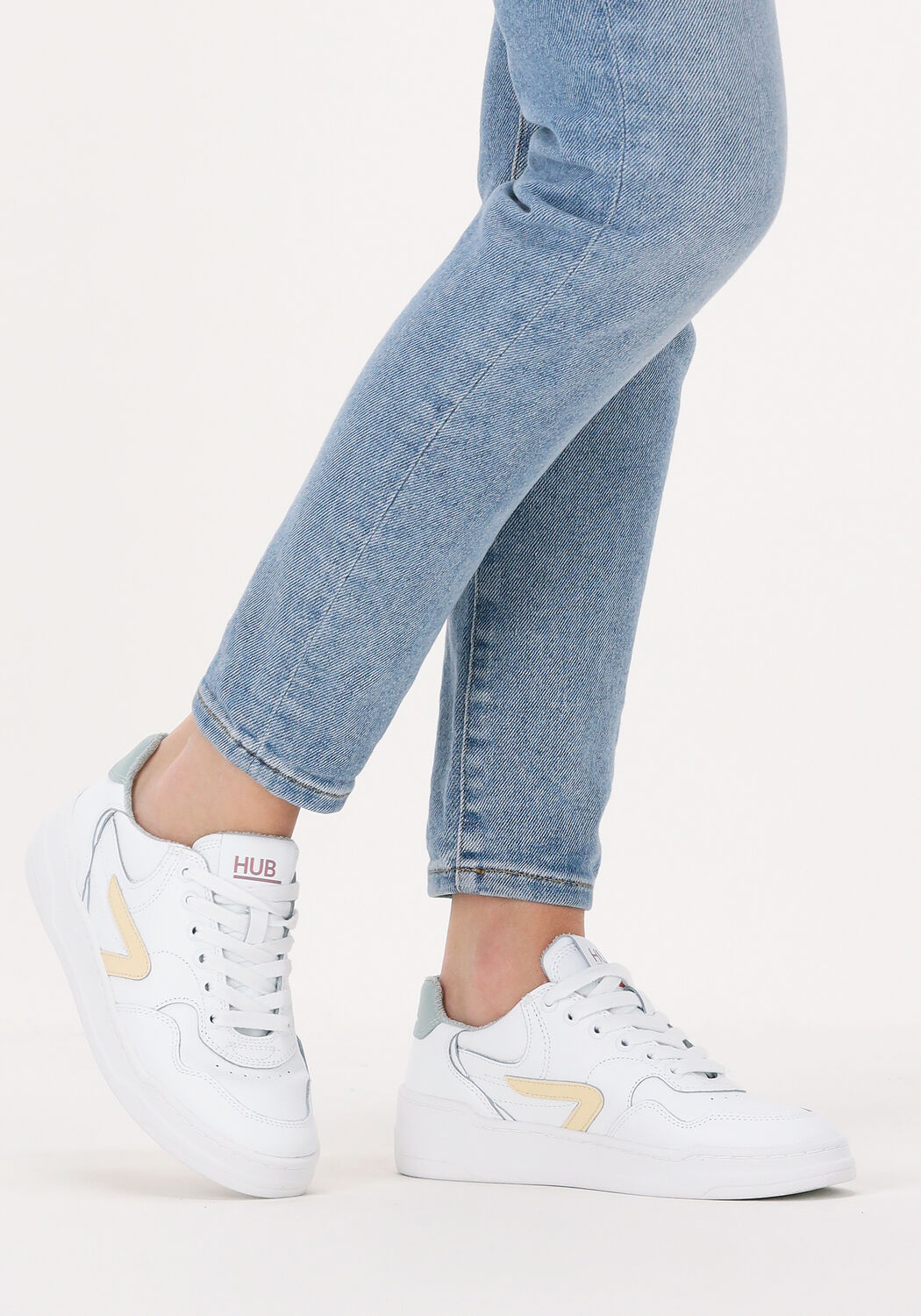 Witte HUB Lage sneakers COURT-Z - large