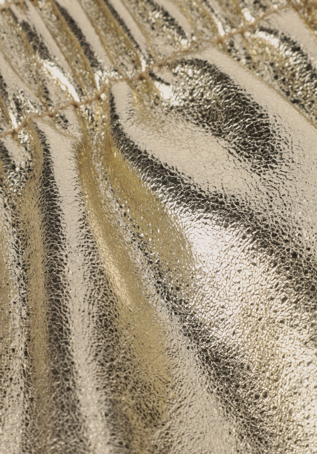 Gouden EST'SEVEN Broeken EST'LEATHER SHORT COURT - large