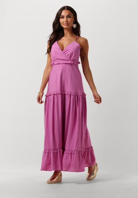 Paarse Y.A.S. Maxi jurk YASSYMILLA STRAP MAXI DRESS - large