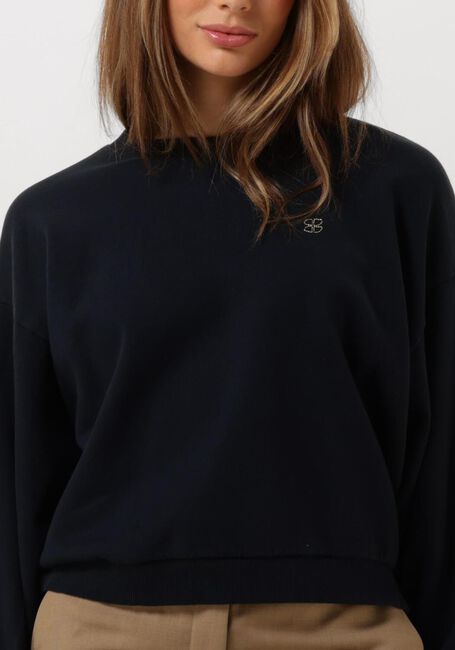 Donkerblauwe BY-BAR Trui BIBI LUCKY CURVE SWEATER - large