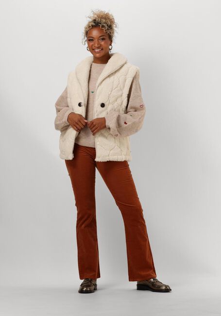 Cognac FABIENNE CHAPOT Flared broek EVA FLARE TROUSERS - large