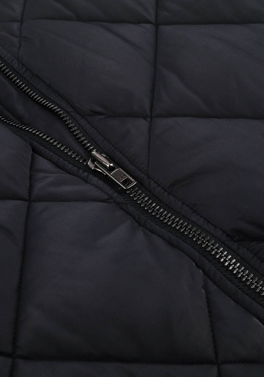 Donkerblauwe ALIX THE LABEL Jack LADIES WOVEN QUILTED BOMBER - large