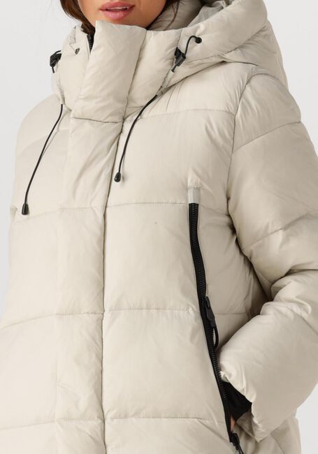 Beige WITHBLACK Gewatteerde jas WBLABBY 3/4 PUFFER JACKET - large