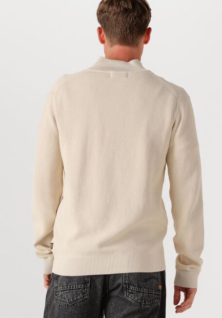 Beige G-STAR RAW Trui STRUCTURE HALF ZIP KNIT - large