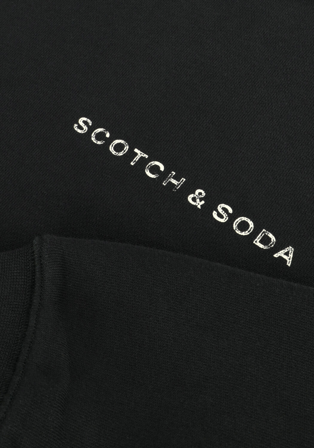 Donkergroene SCOTCH & SODA Sweater LOGO FRONT CHEST SWEATSHIRT - large