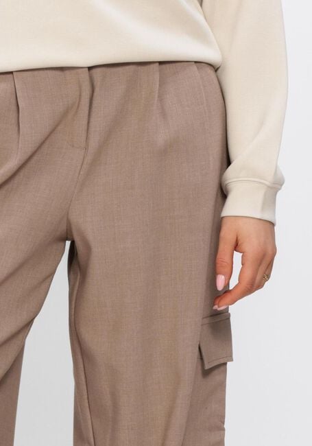 Lichtgrijze MSCH COPENHAGEN Broeken MSCHZETA MICHELLE HW PANTS - large