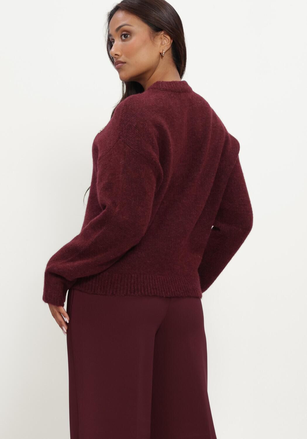 Bordeaux JOSH V Trui IZE SWEATER - large