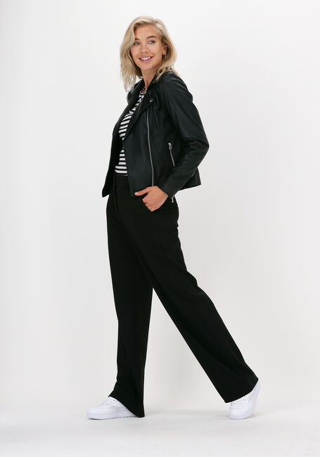 Zwarte GOOSECRAFT Leren jas GC JULIA BIKER - large