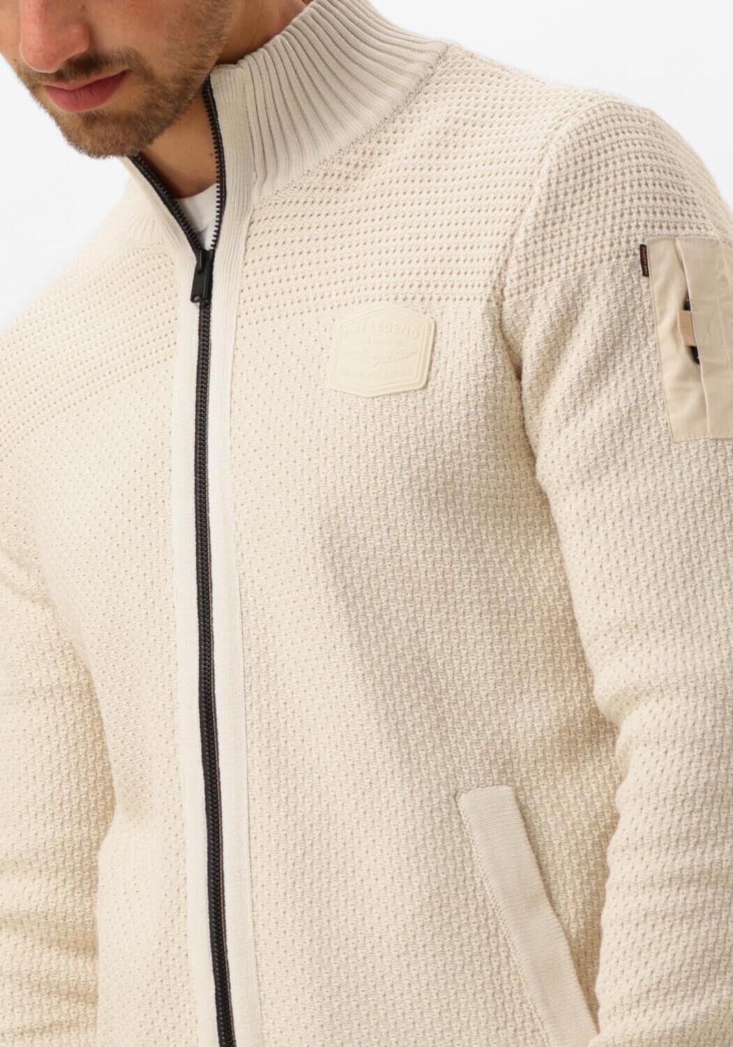 PME LEGEND Heren Truien & Vesten Zip Jacket Cotton Structure Beige