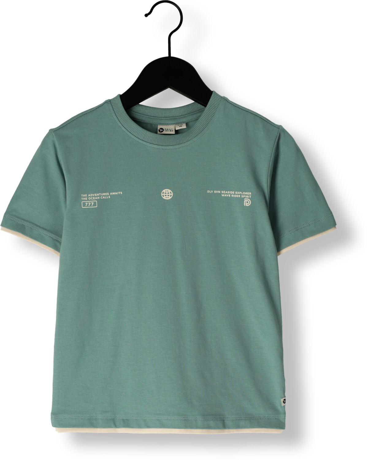 DAILY7 Jongens Polo's & T-shirts T-shirt Double Layer Blauw